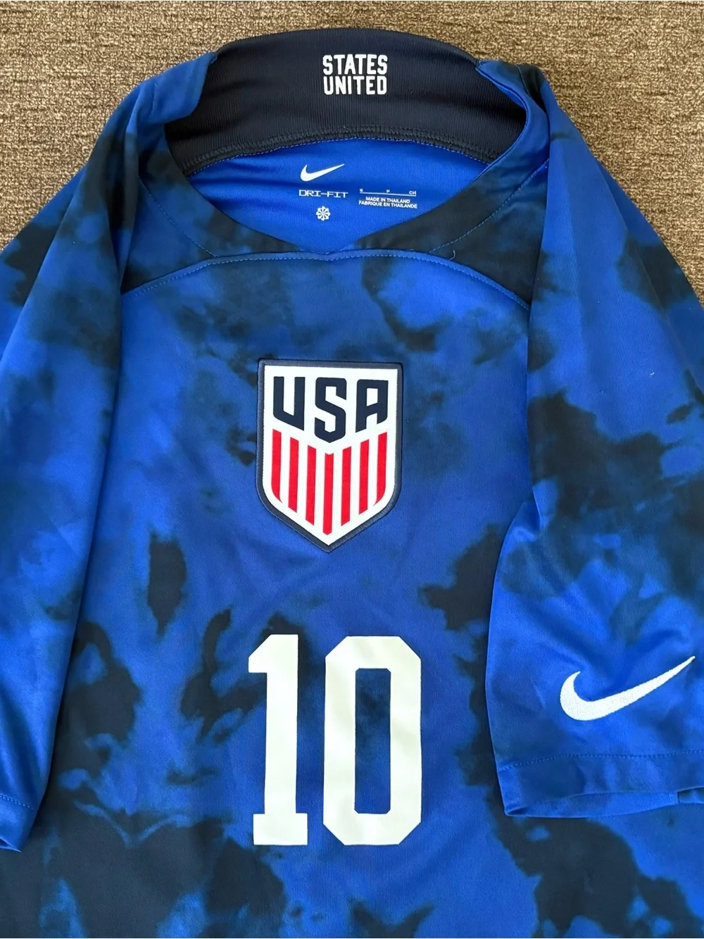 Christian Pulisic US Men's National Soccer Team Nike 2022 Away Jersey Men small